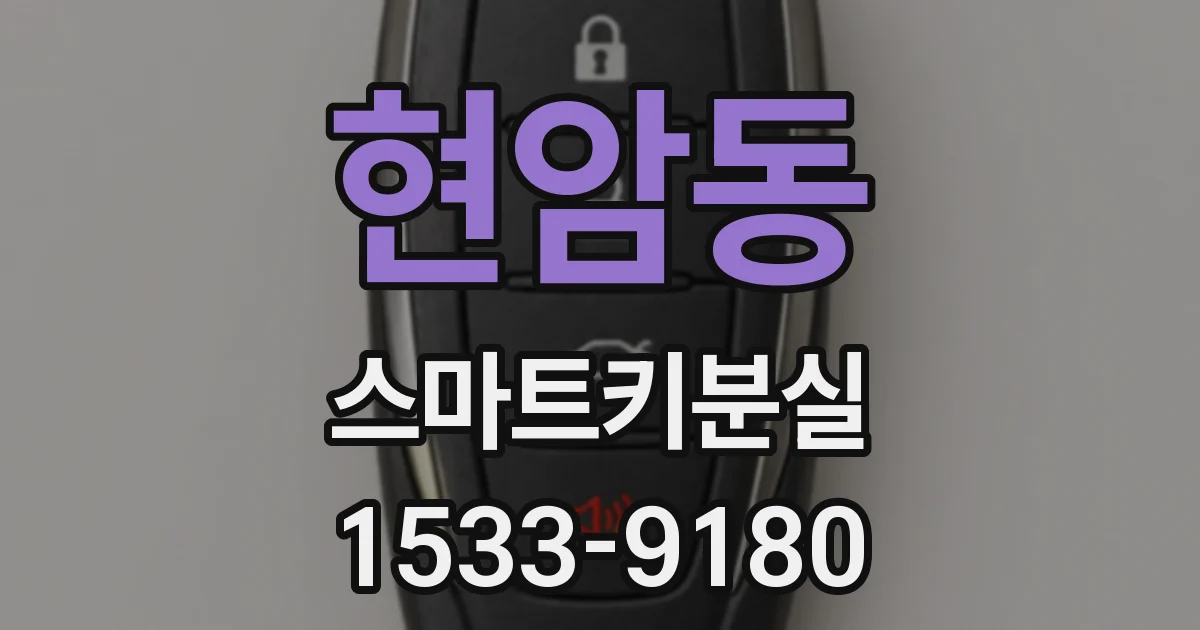 현암동 스마트키분실