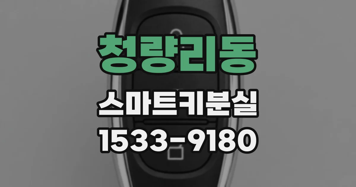 청량리동 스마트키분실