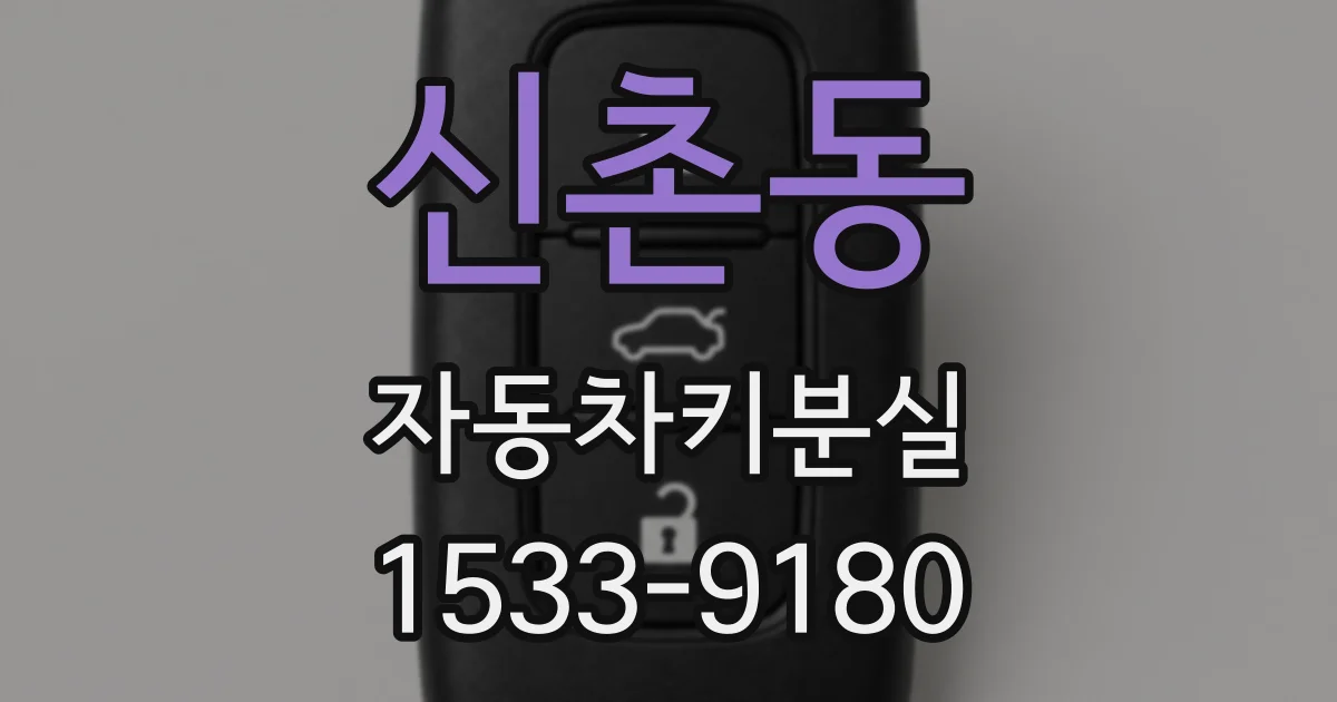신촌동 자동차키분실