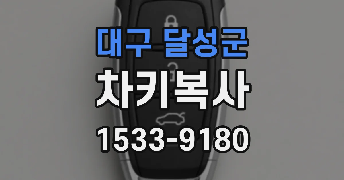 대구 달성군 차키복사