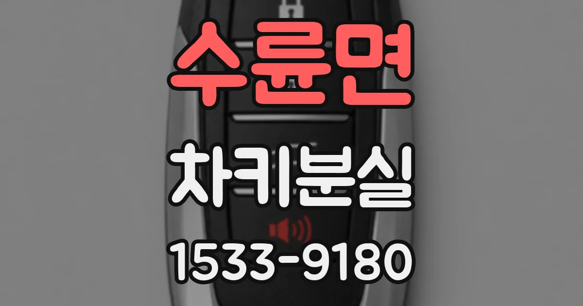 수륜면 차키분실