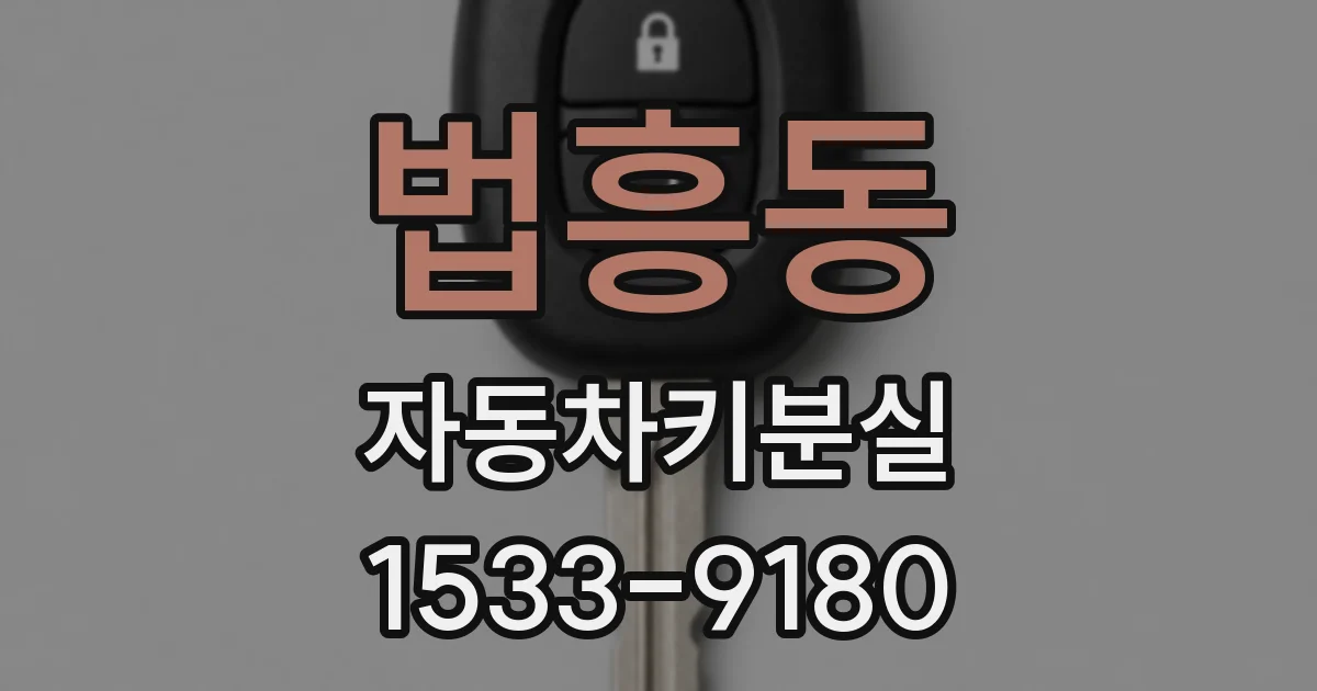 법흥동 자동차키분실