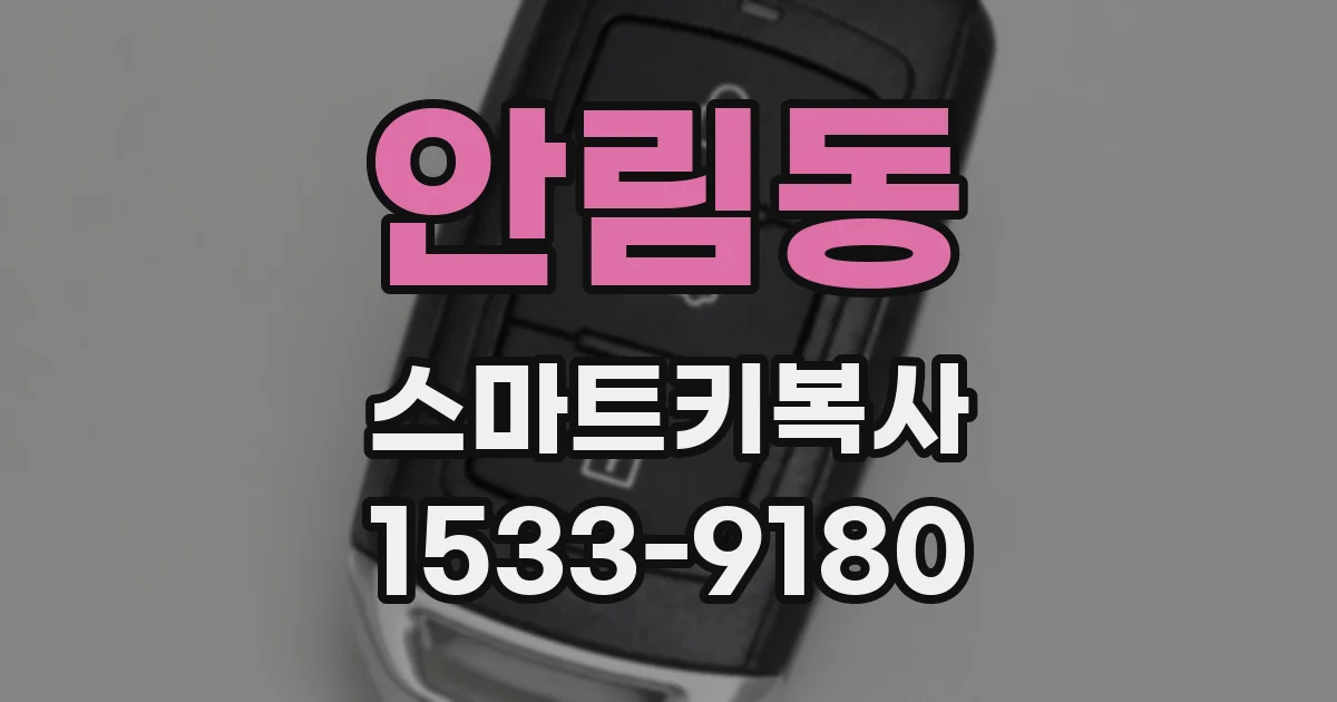 안림동 스마트키복사