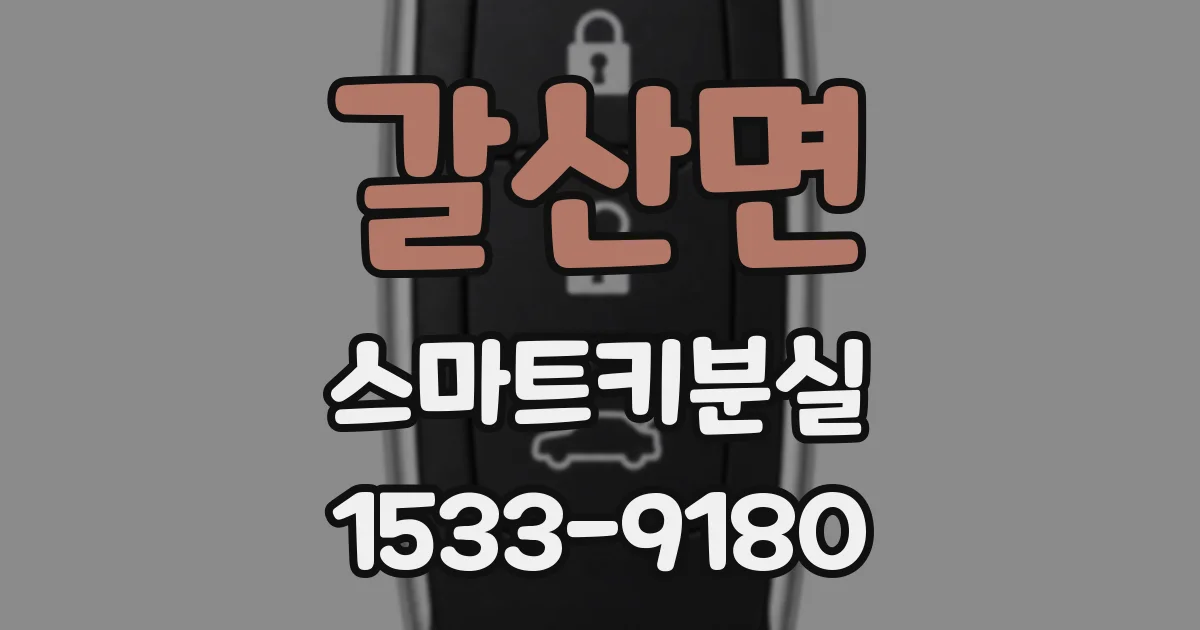 갈산면 스마트키분실