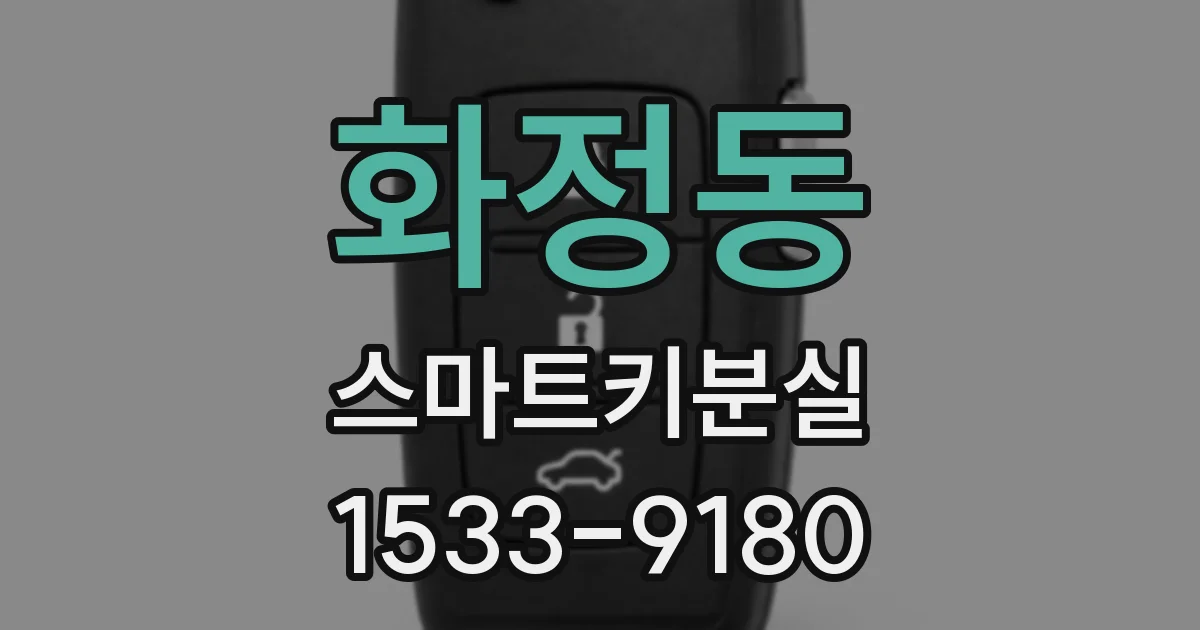 화정동 스마트키분실