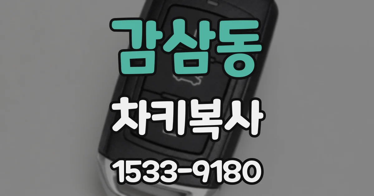 감삼동 차키복사