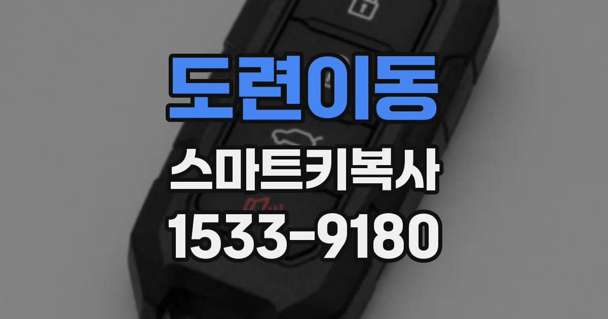 도련이동 스마트키복사