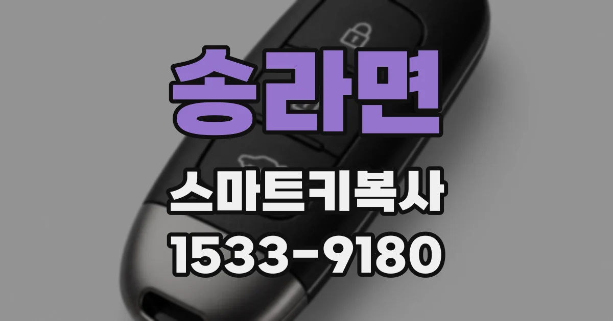 송라면 스마트키복사