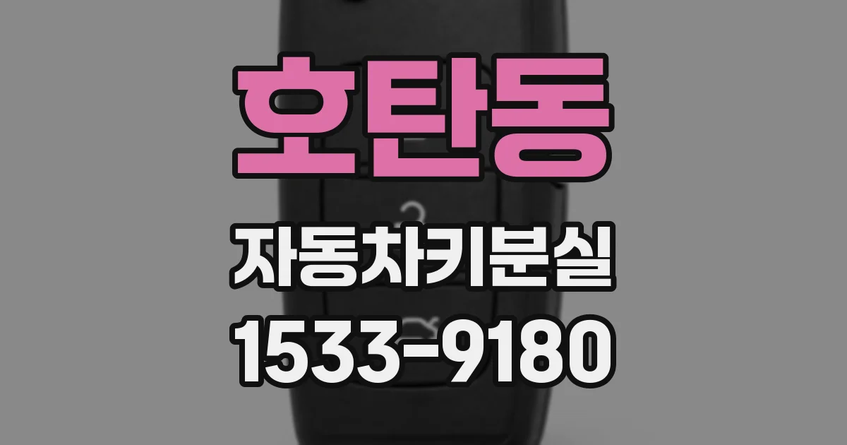 호탄동 자동차키분실