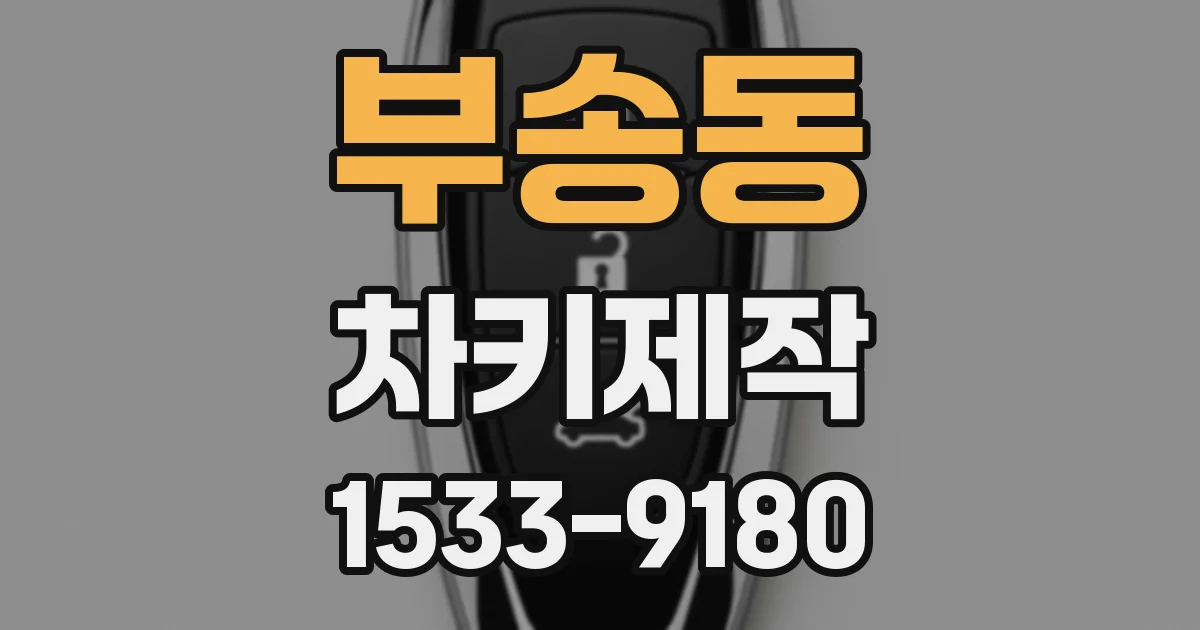 부송동 차키제작