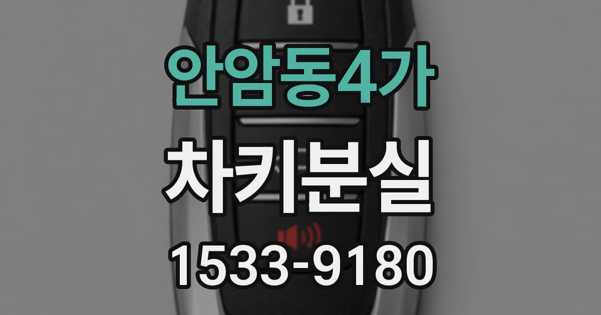 안암동4가 차키분실