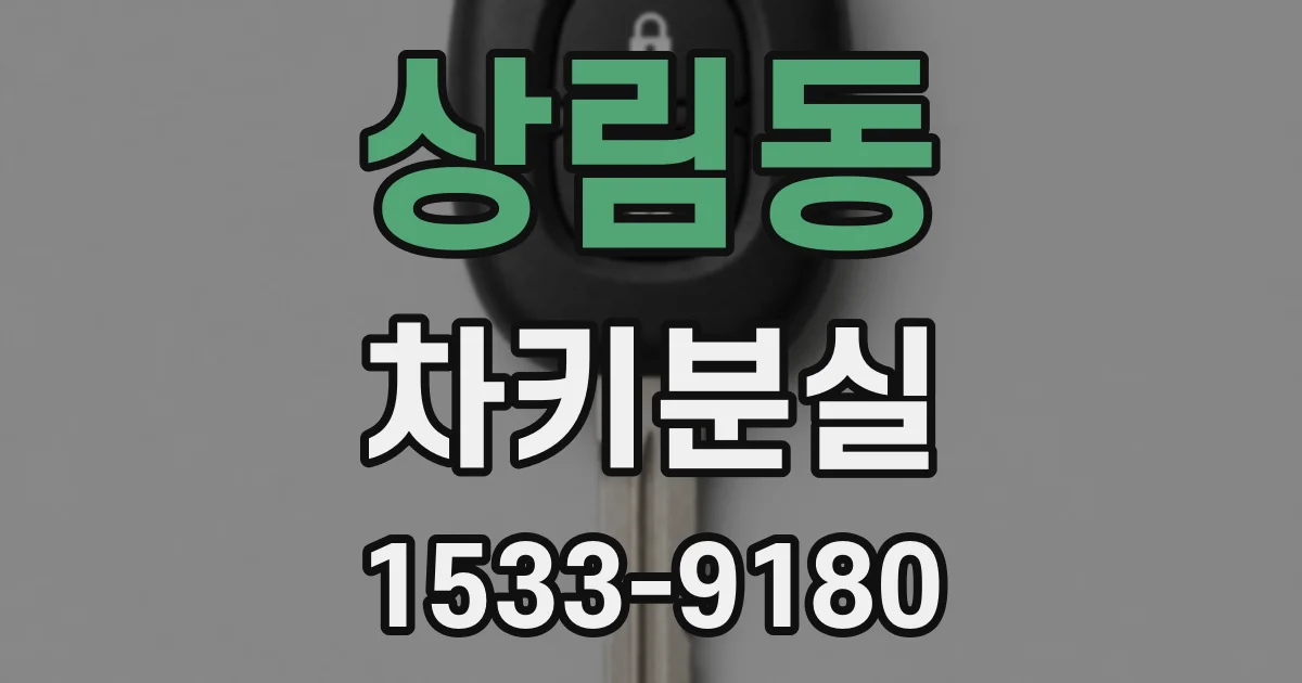 상림동 차키분실
