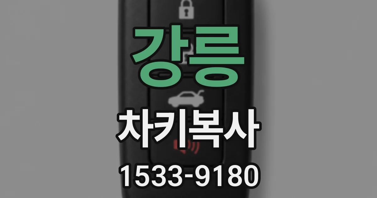 강릉 차키복사