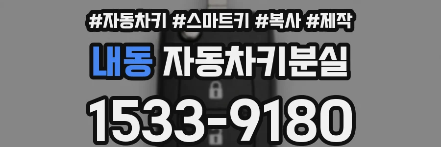 내동 자동차키분실