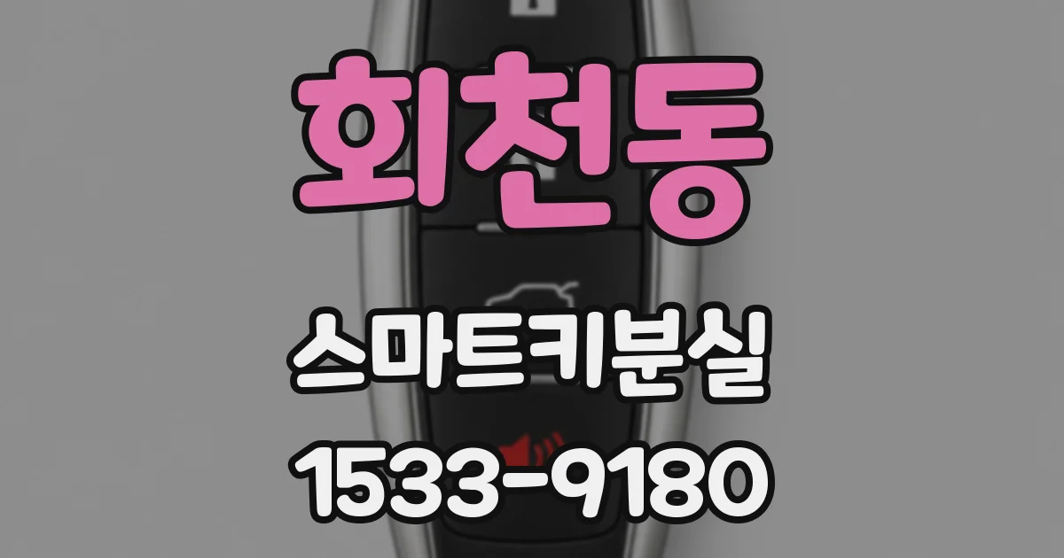 회천동 스마트키분실