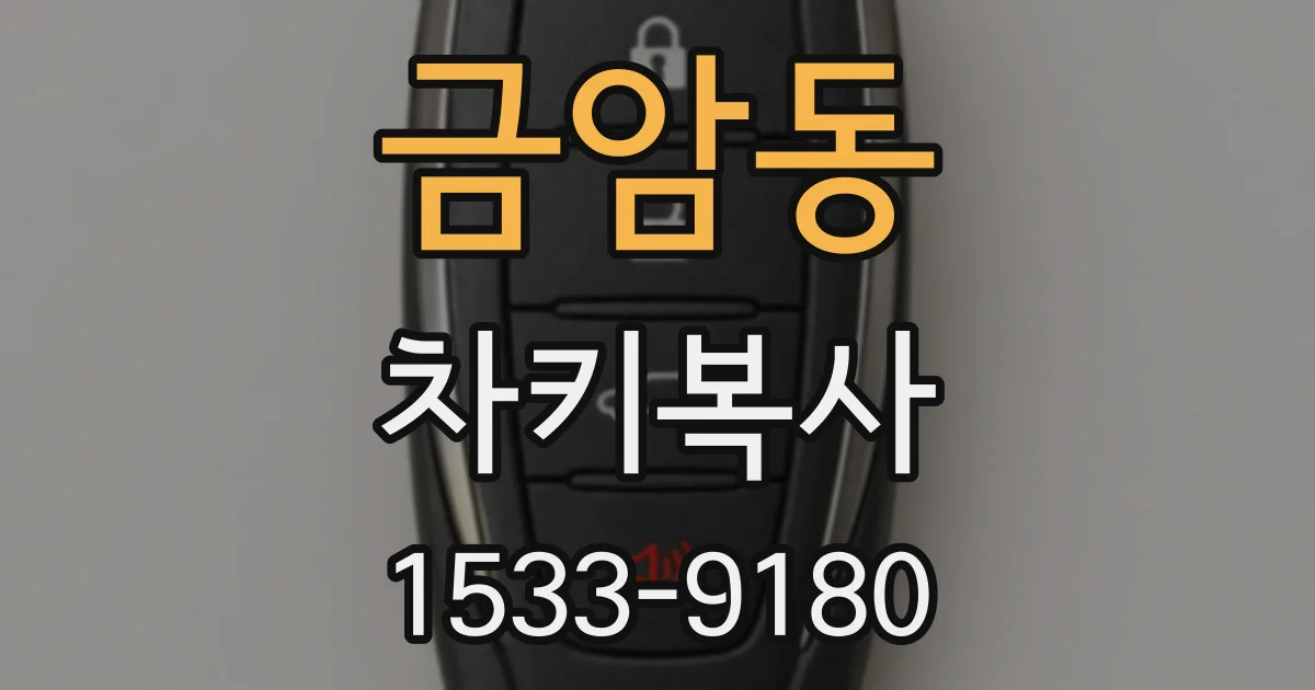 금암동 차키복사