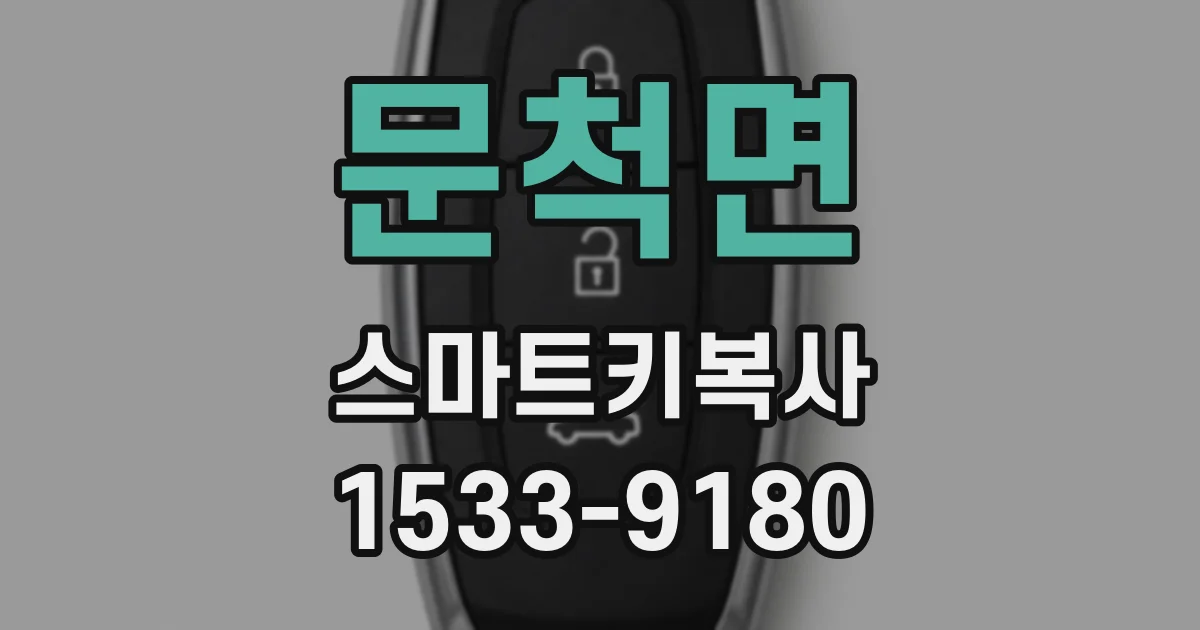 문척면 스마트키복사