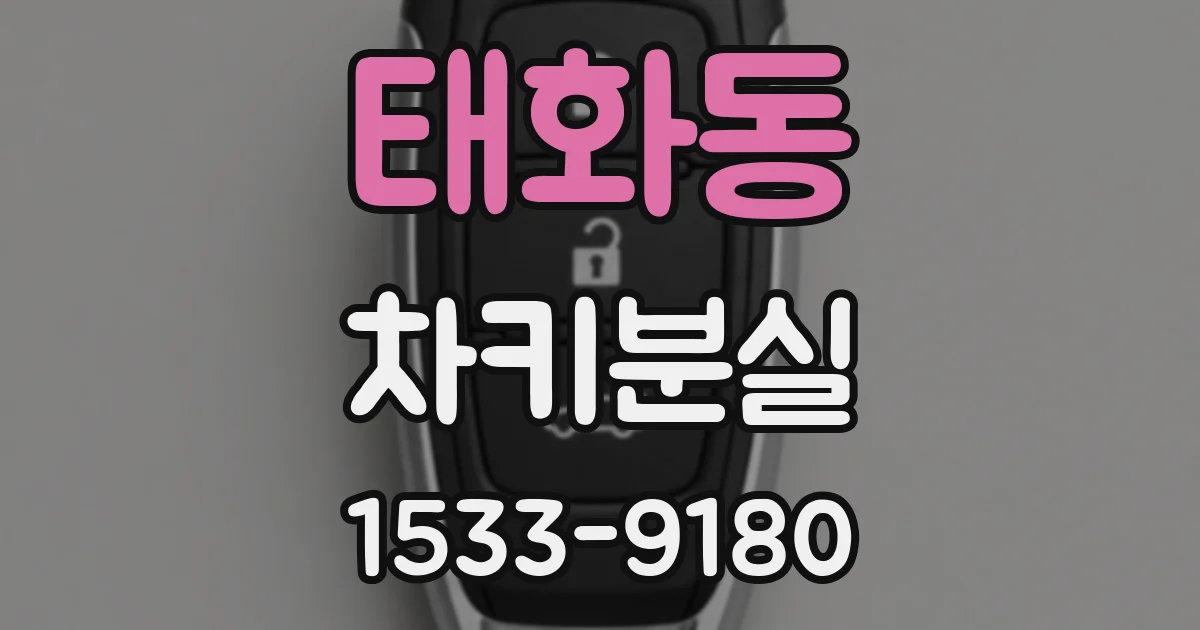 태화동 차키분실
