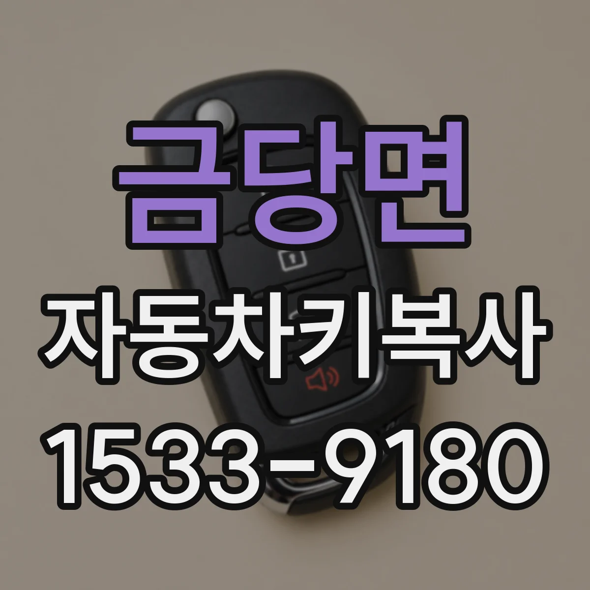금당면 자동차키복사