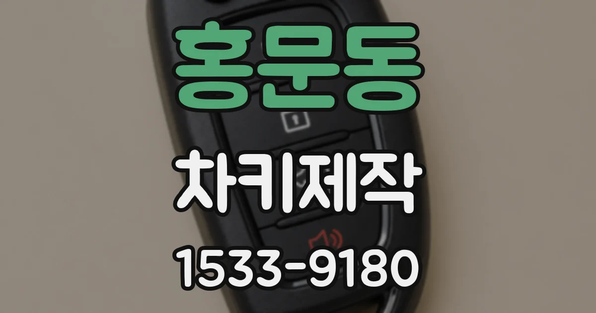 홍문동 차키제작