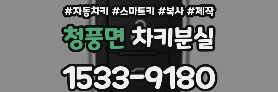 청풍면 차키분실