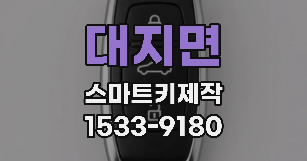 대지면 스마트키제작