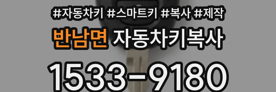 반남면 자동차키복사