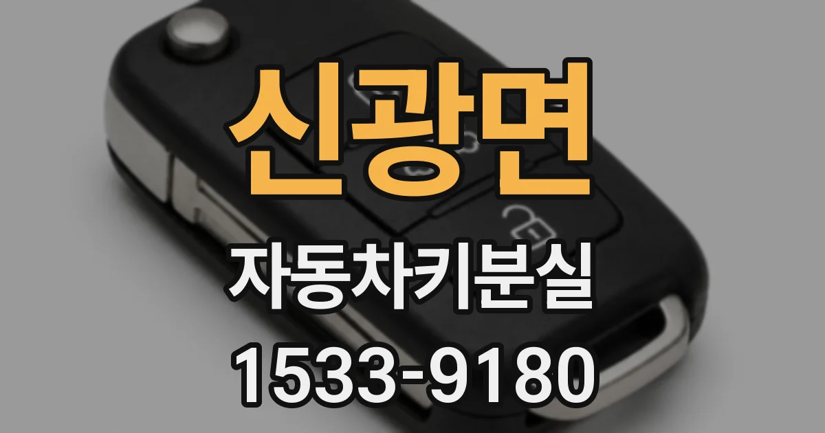 신광면 자동차키분실