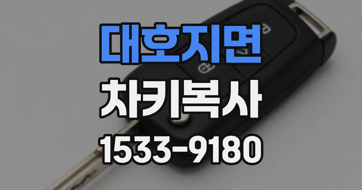 대호지면 차키복사