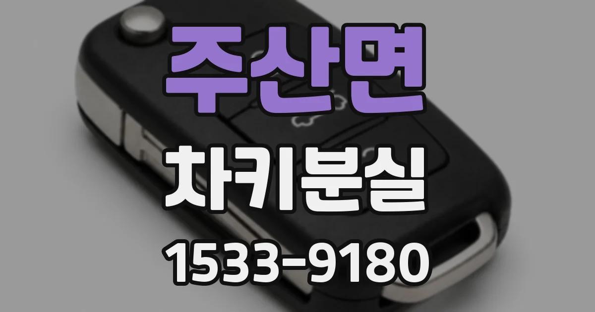 주산면 차키분실