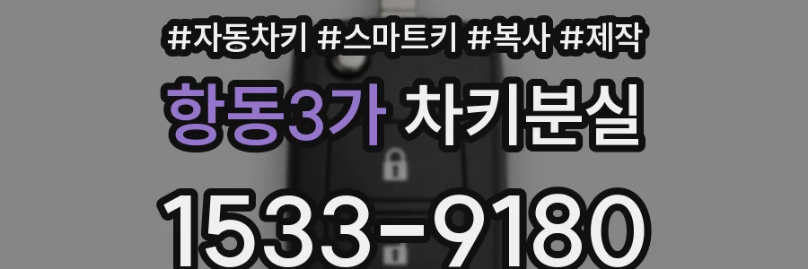항동3가 차키분실
