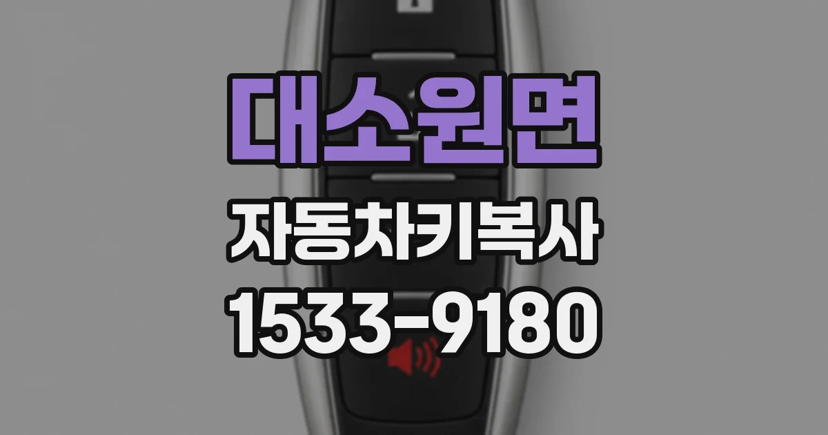 대소원면 자동차키복사
