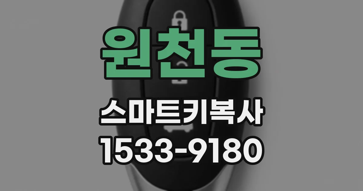 원천동 스마트키복사