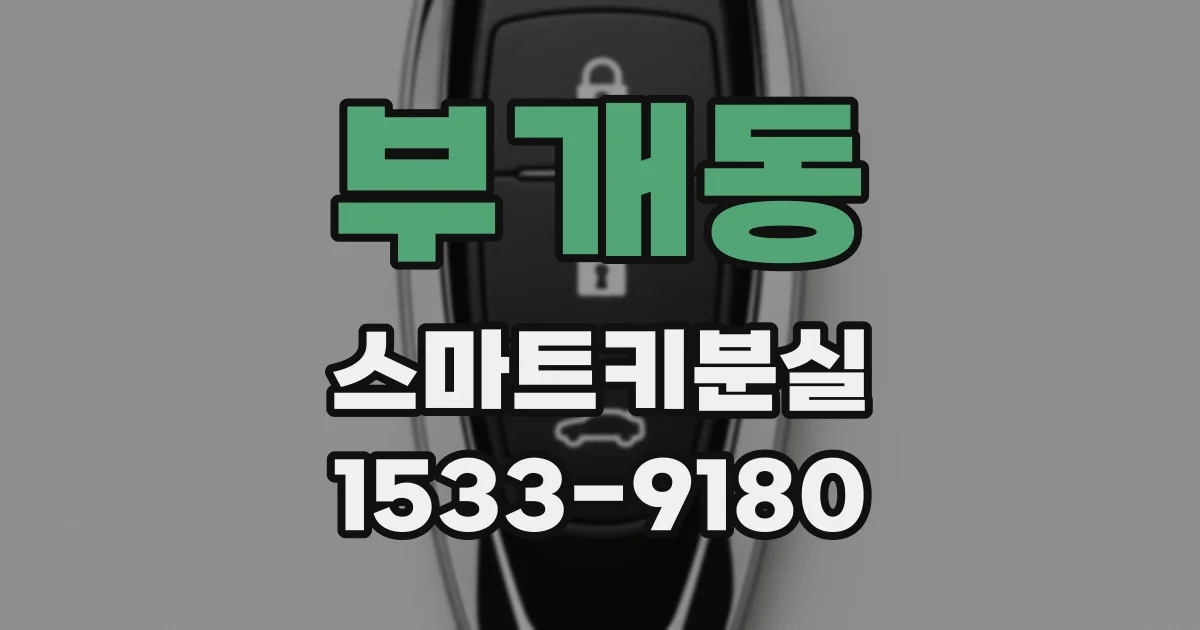 부개동 스마트키분실