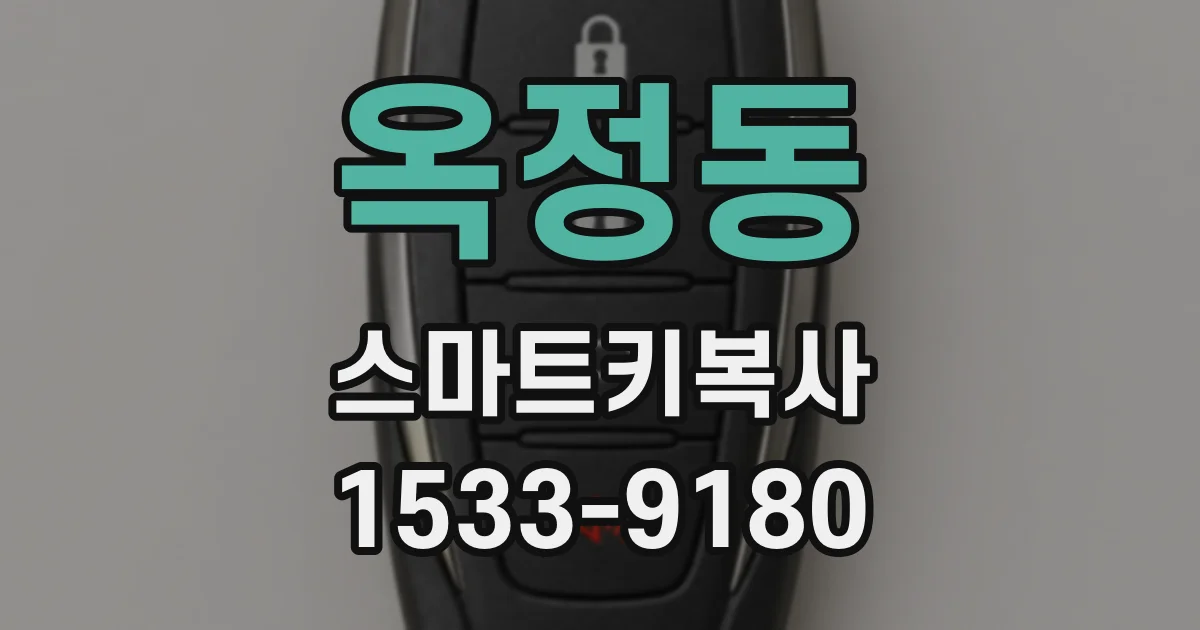 옥정동 스마트키복사