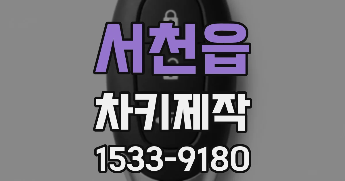 서천읍 차키제작