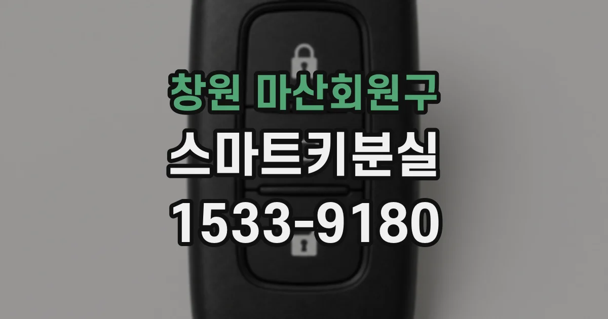 창원 마산회원구 스마트키분실