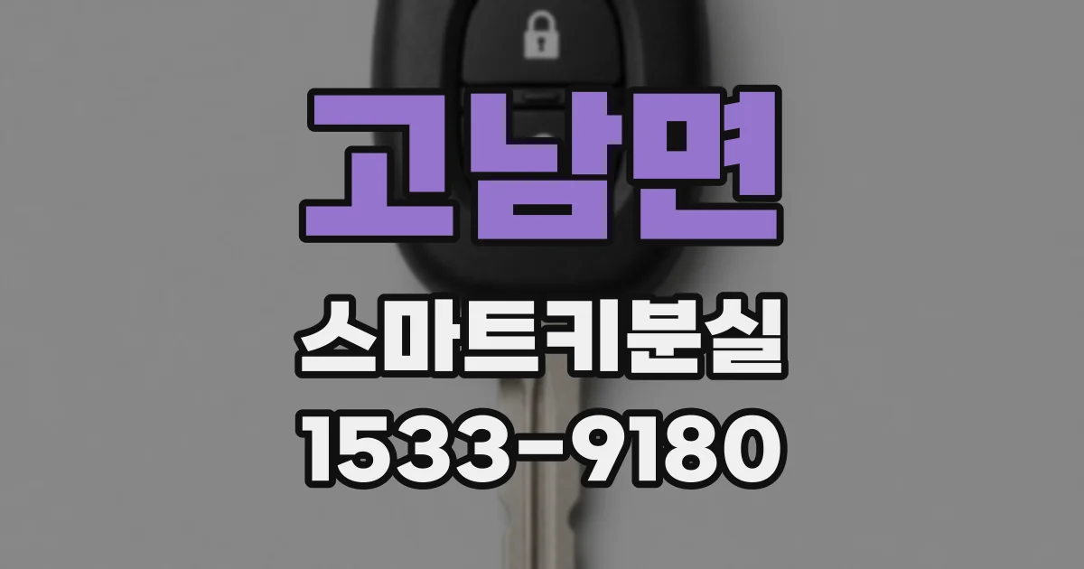 고남면 스마트키분실
