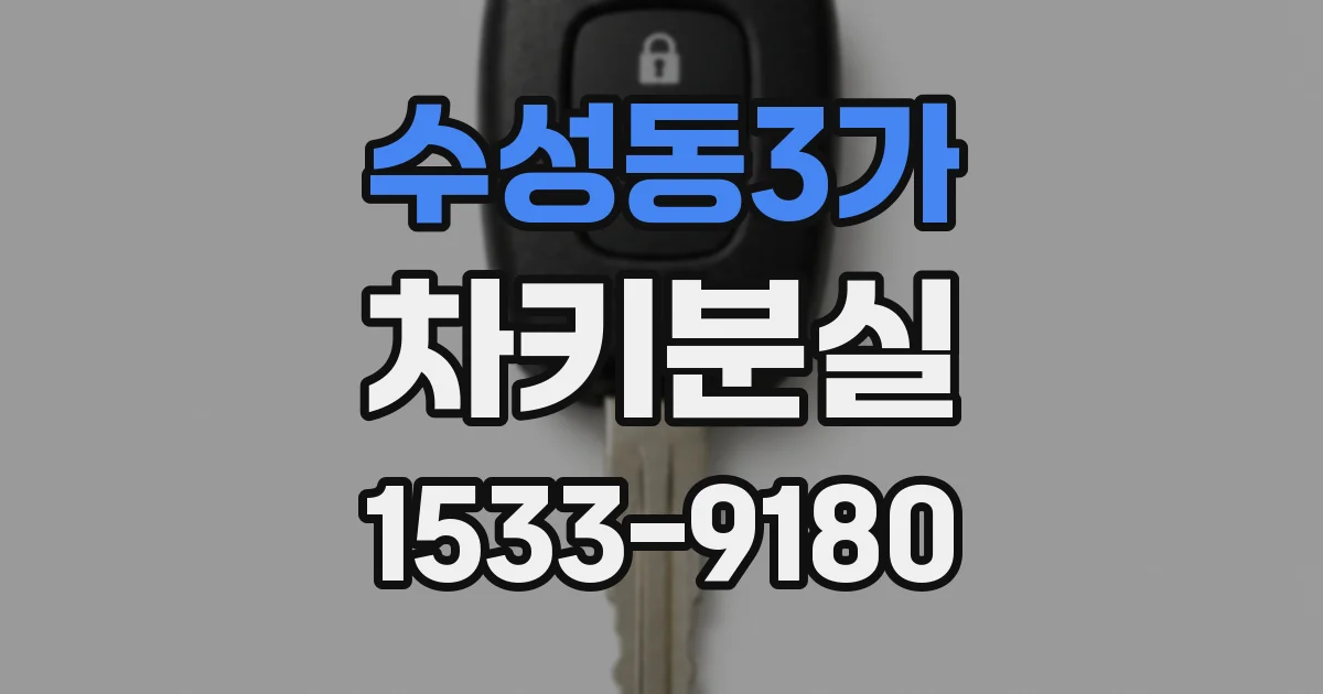 수성동3가 차키분실
