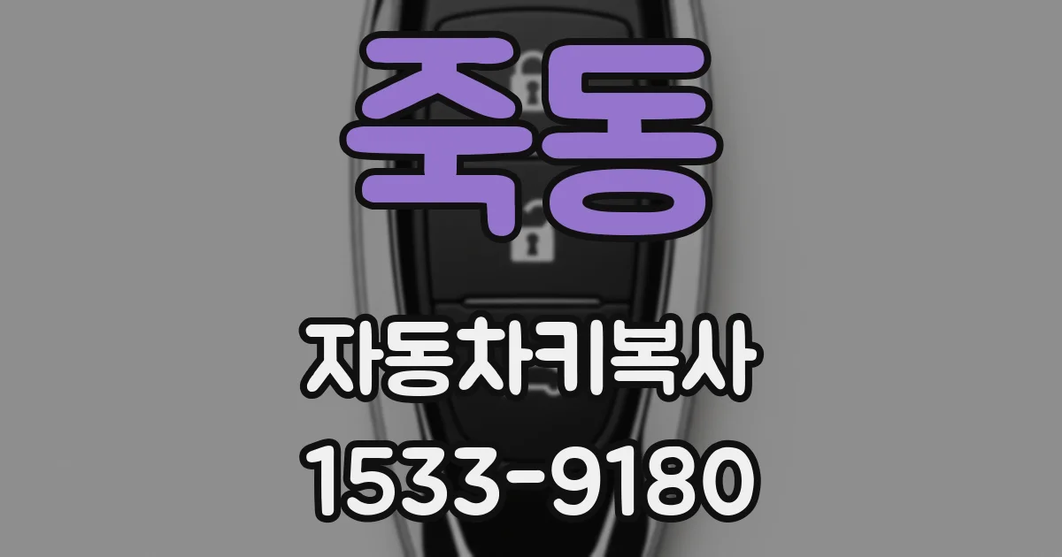 죽동 자동차키복사