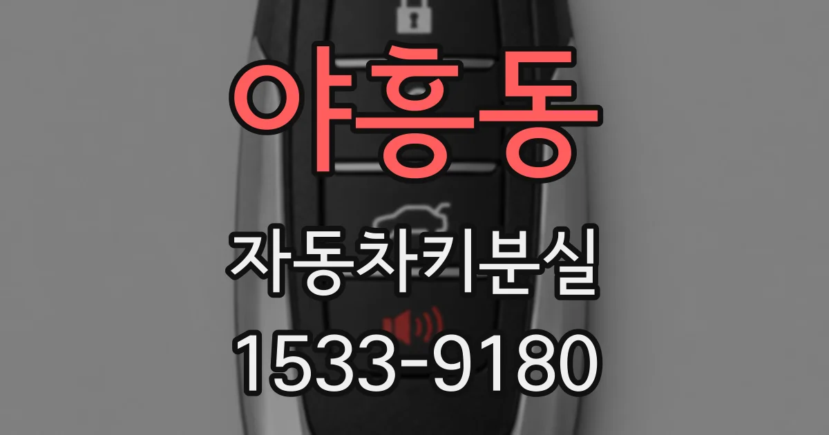 야흥동 자동차키분실
