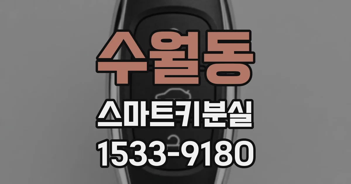 수월동 스마트키분실