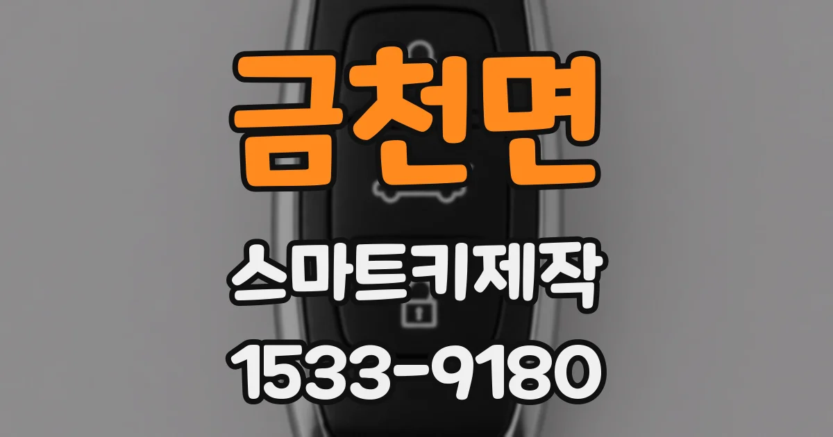 금천면 스마트키제작