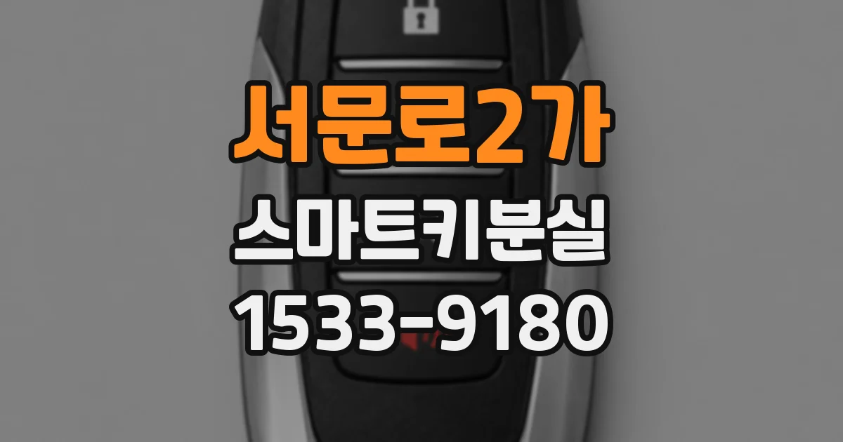서문로2가 스마트키분실
