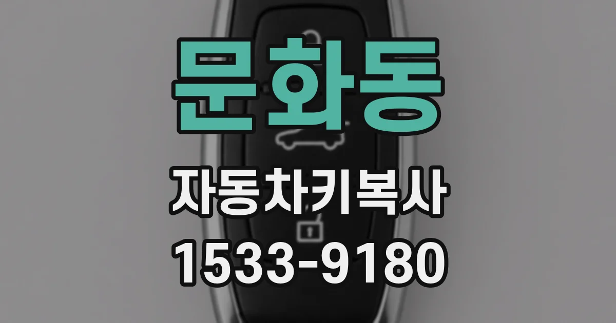 문화동 자동차키복사