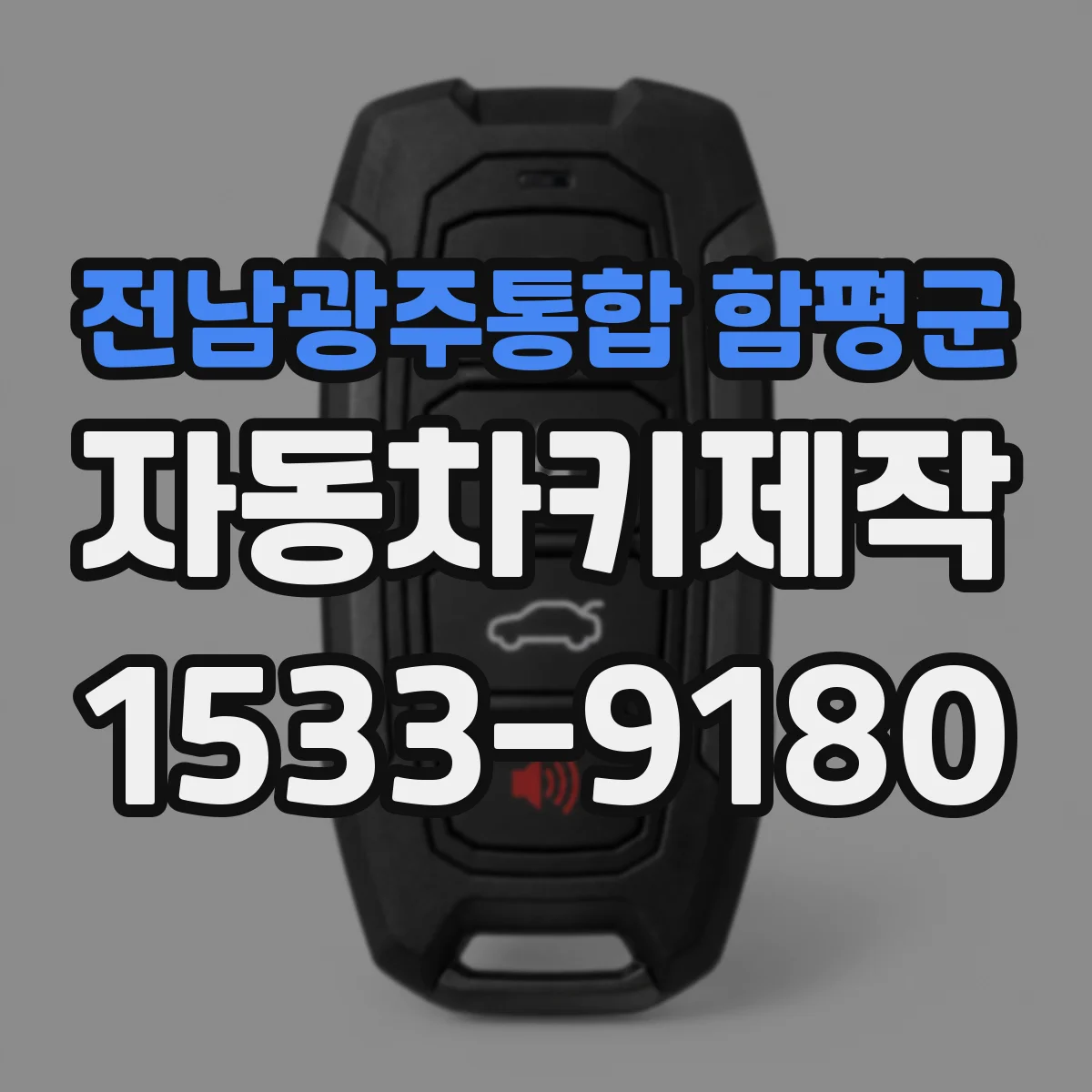 전남광주통합 함평군 자동차키제작