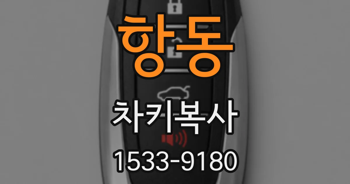 항동 차키복사
