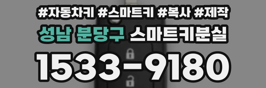 성남 분당구 스마트키분실