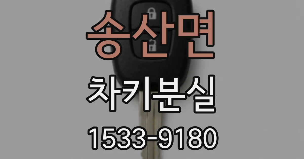 송산면 차키분실