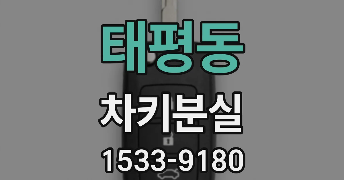 태평동 차키분실